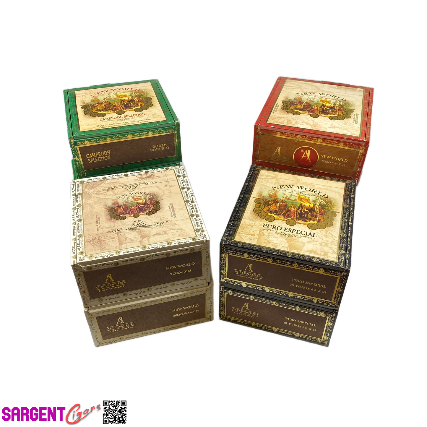 Lot of 10 AJ Fernandez New World Empty Cigar Boxes