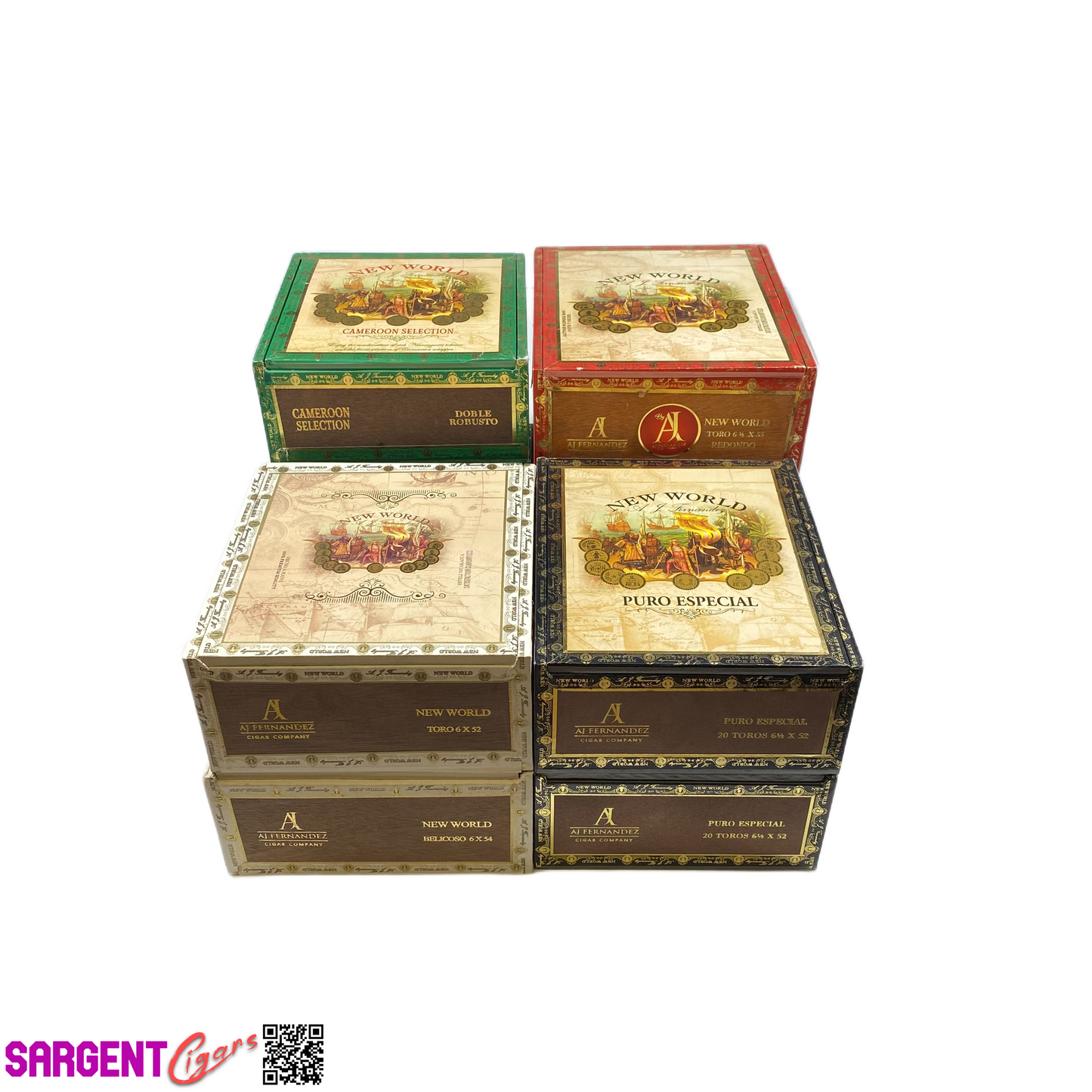 Lot of 10 AJ Fernandez New World Empty Cigar Boxes
