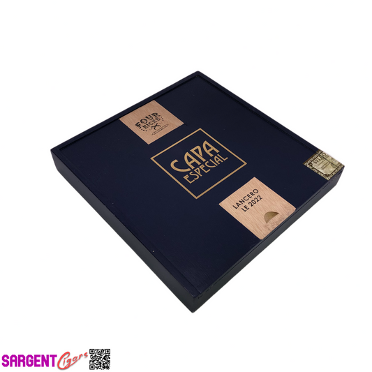 Four Kicks Capa Especial Lancero Empty Wooden Cigar Box 7.75x8.25x1