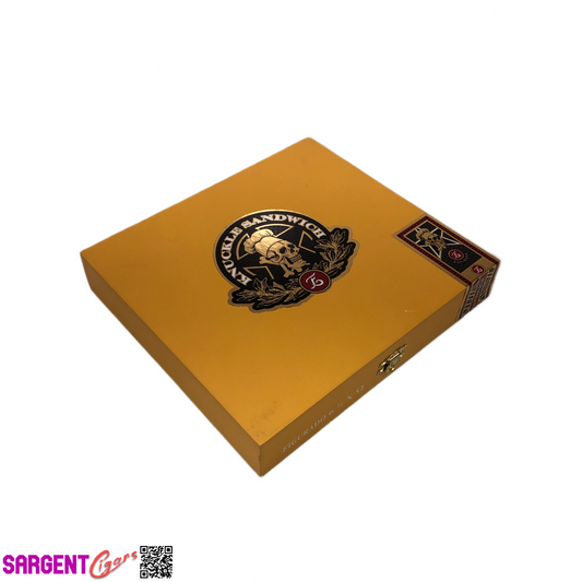 Guy Fieri Knuckle Sandwich Figurado Empty Wooden Cigar Box 8.25x7.5x1.5