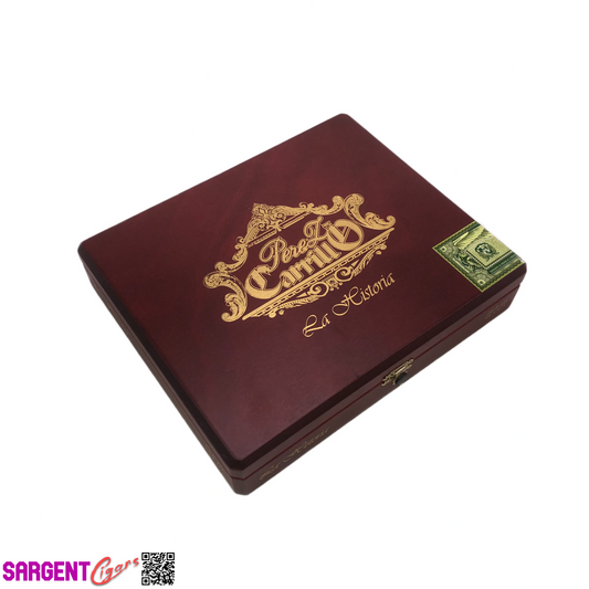 Ep Carrillo La Historia E3 Empty Wooden Cigar Box 9.75x8x2