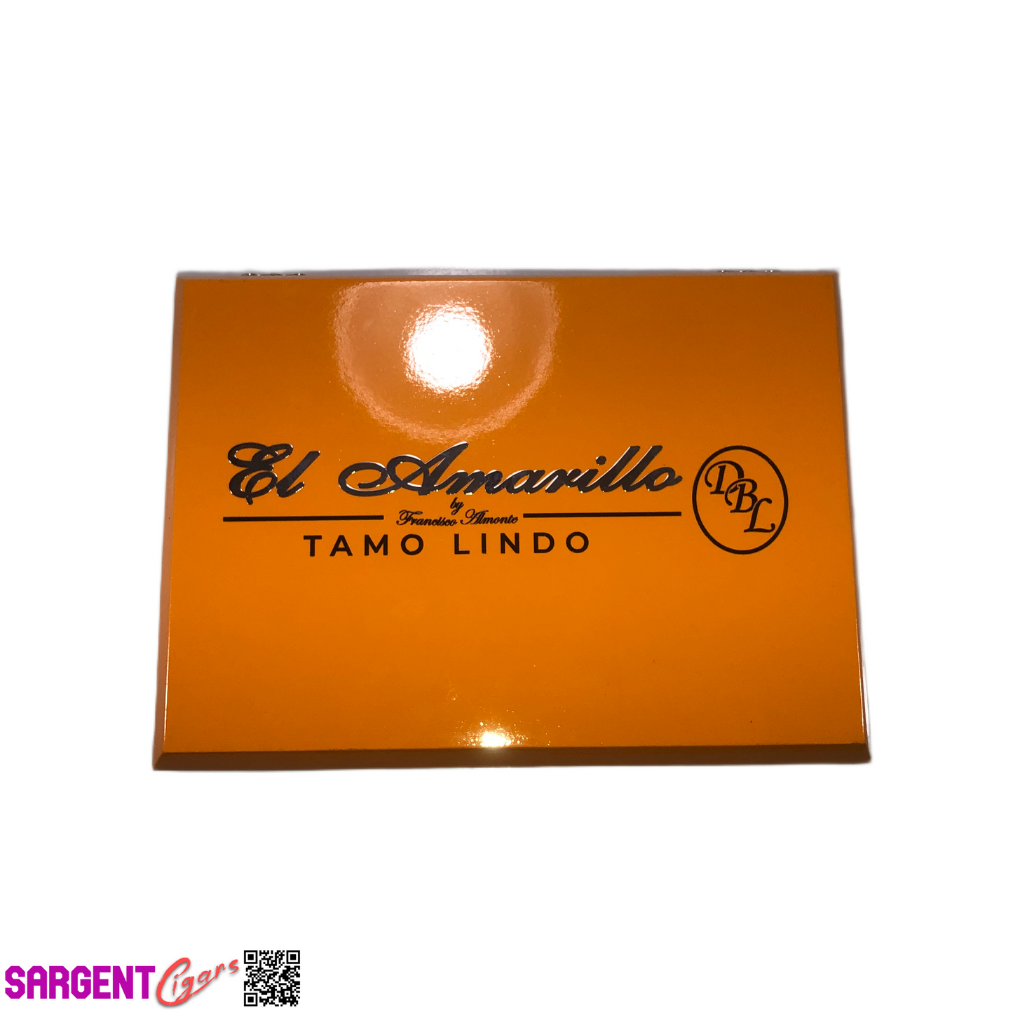 DBL Tamo Lindo El Amarillo Belicoso Empty Wooden Cigar Box 9.5x7x2