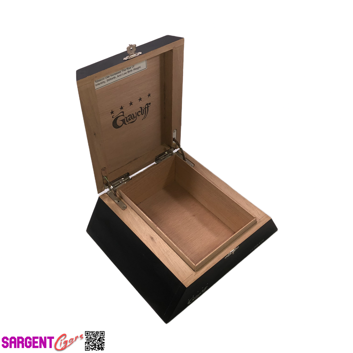 Graycliff Pirate Empty Wooden Cigar Box 8.25x7x3