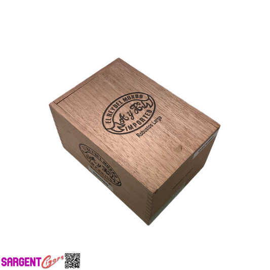 Del Mundo Robusto Empty Wooden Cigar Box 4.75x7x4