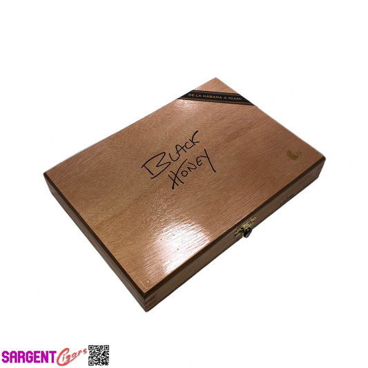 Warped Cigars Black Honey Empty Wooden Cigar Box 8.5x6x1.25