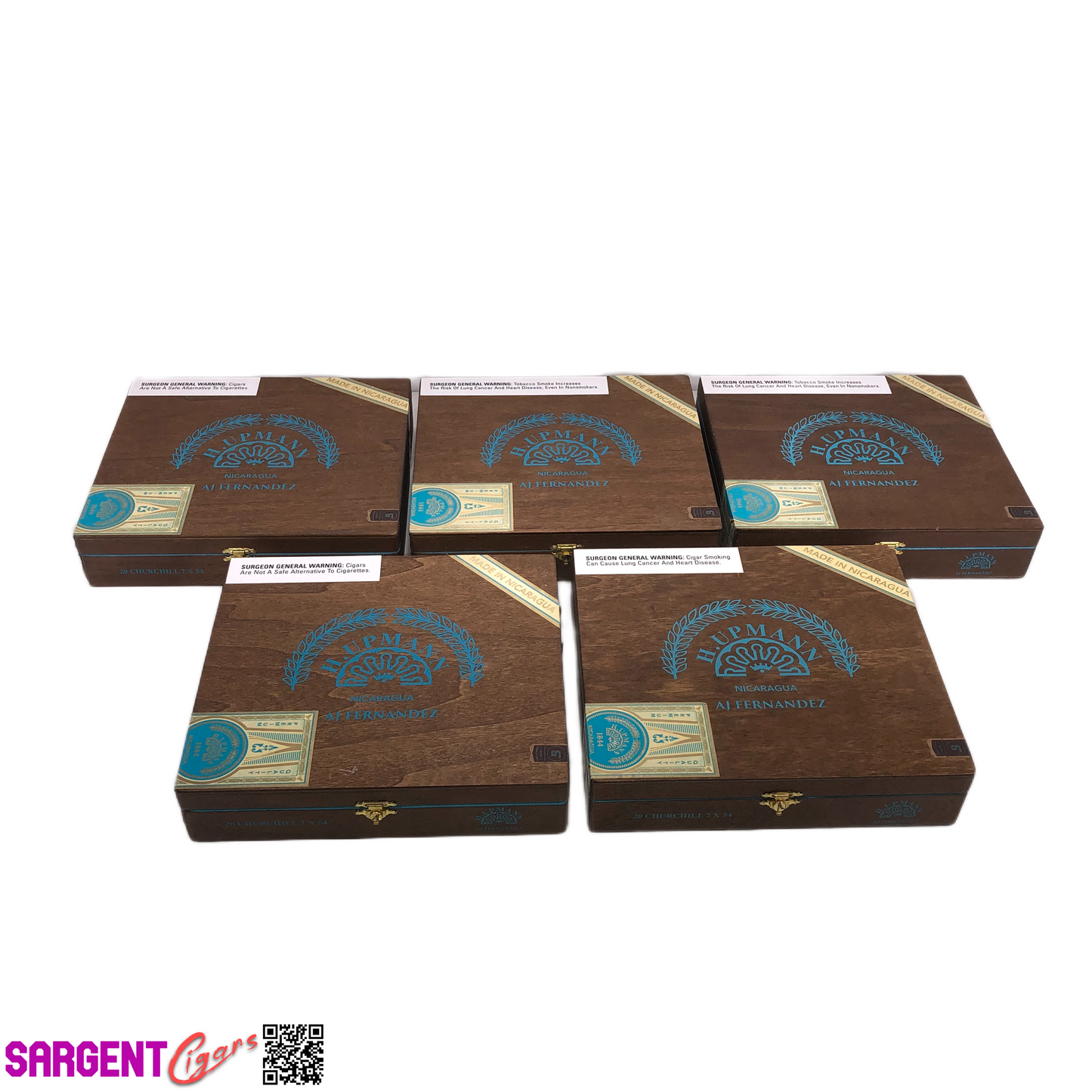 Lot of 5 H Upmann Churchill Empty Wooden Cigar 9.5x8.25x2 Boxes #67