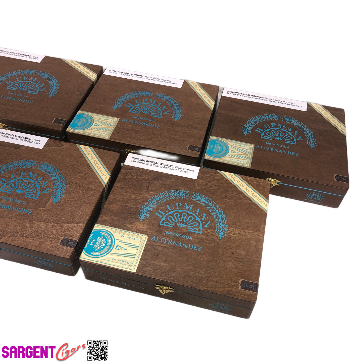 Lot of 5 H Upmann Churchill Empty Wooden Cigar 9.5x8.25x2 Boxes #67
