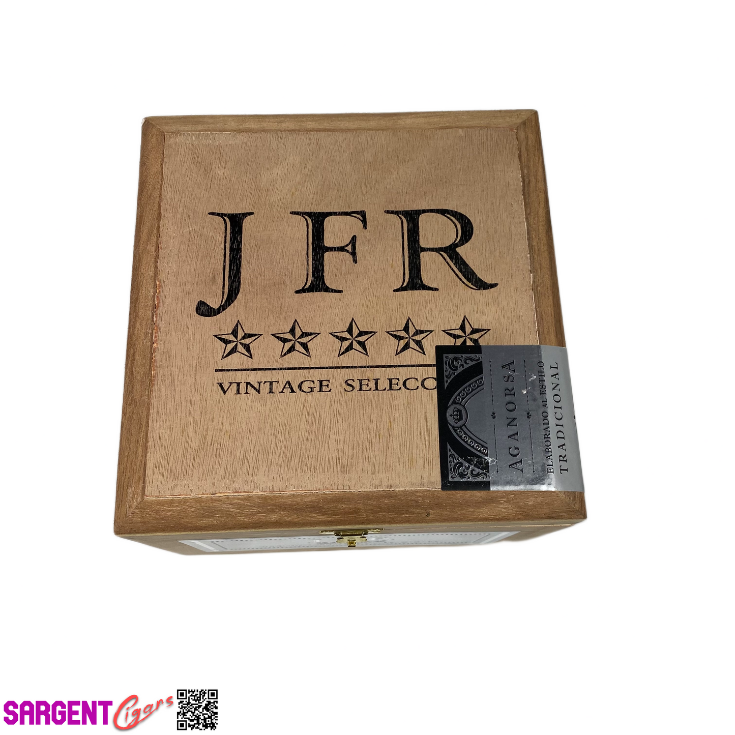 JFR Titan Maduro Super Toro Empty Wooden Cigar Box 7.25x7.5x5.5