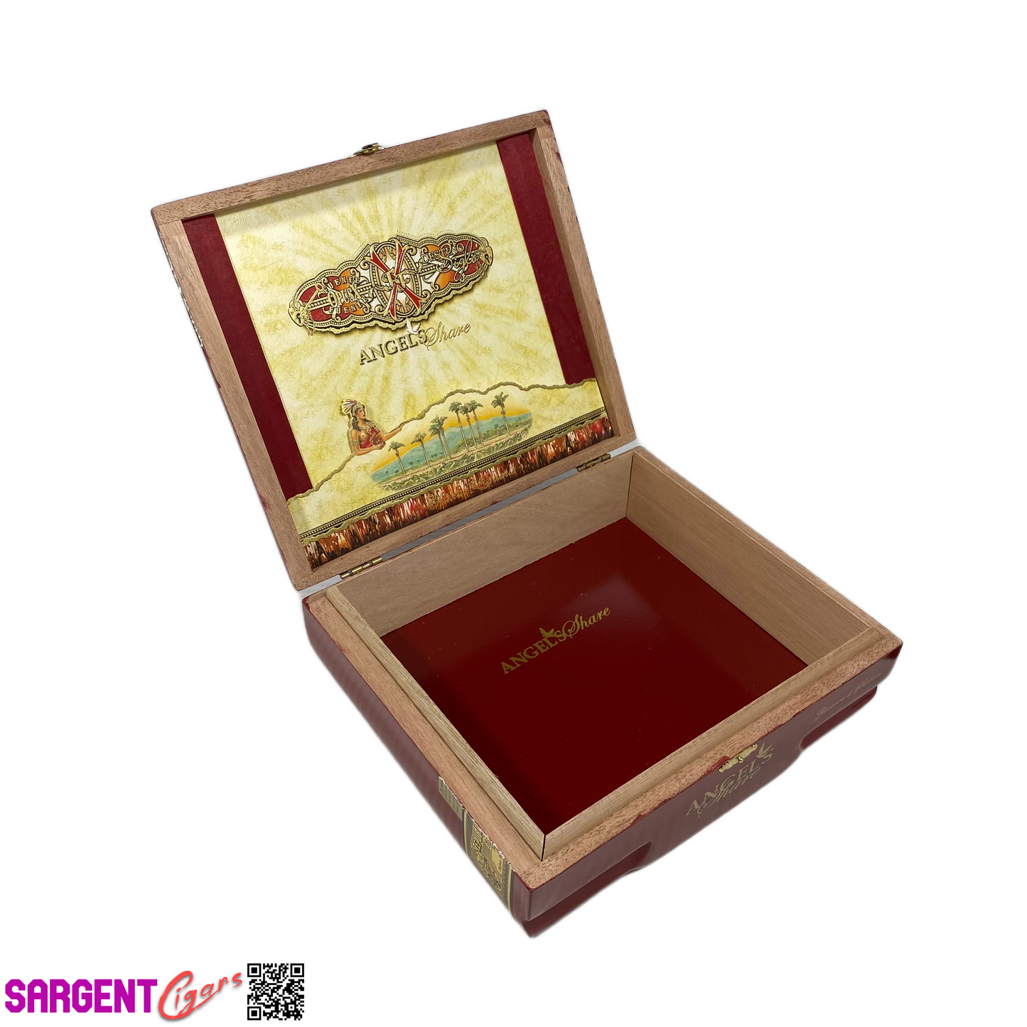 Arturo Fuente Opus X Angel Share Chateau Empty Wooden Cigar Box 9.5x8x2.75