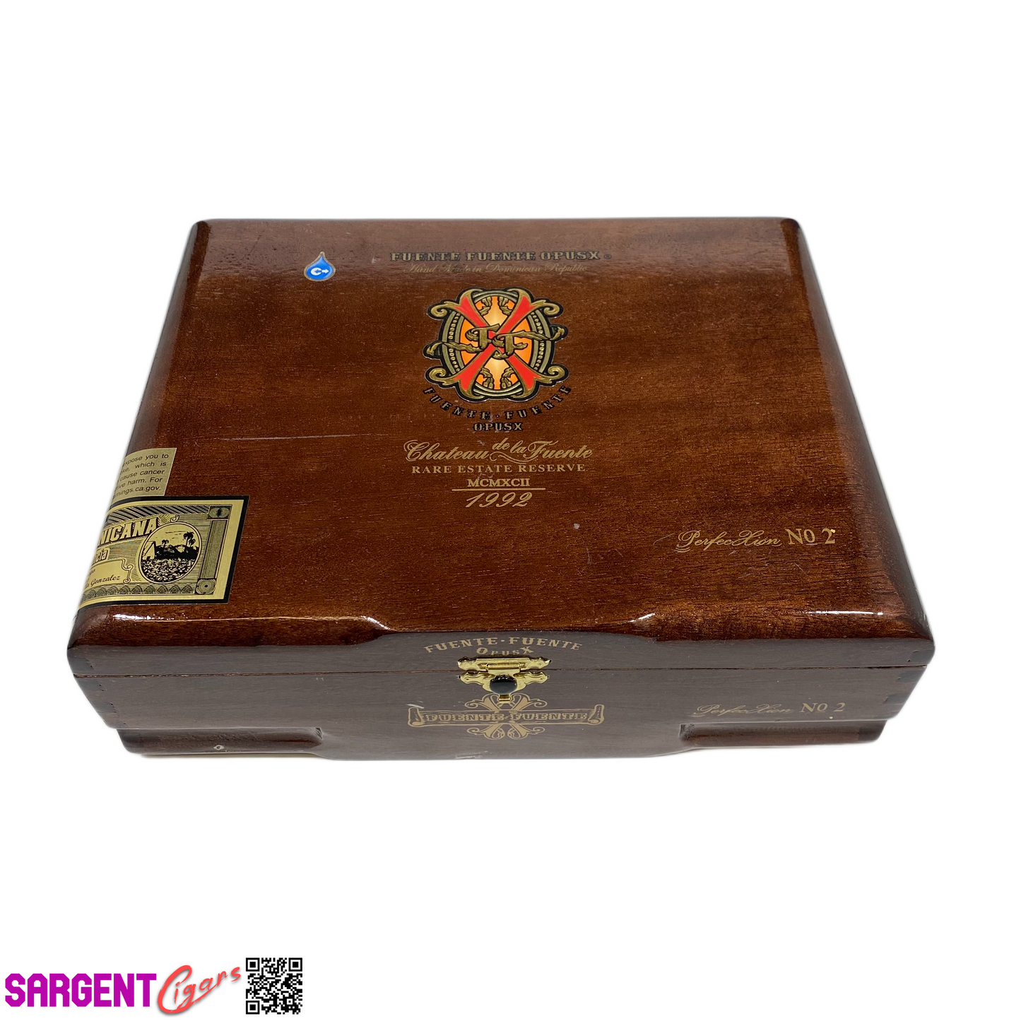 Arturo Fuente Opus X Perfection No2 Empty Wooden Cigar Box 9.5x7.5x3