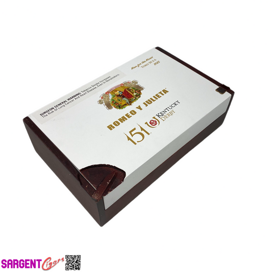 Romeo 151 Kentucky Derby Empty Wooden Cigar Box 11x7x3