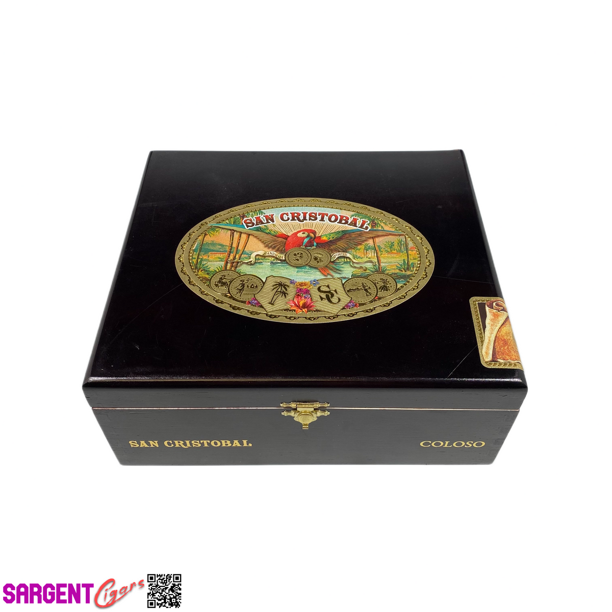 San Cristobal Coloso Empty Wooden Cigar Box 8.5x7.75x3.5