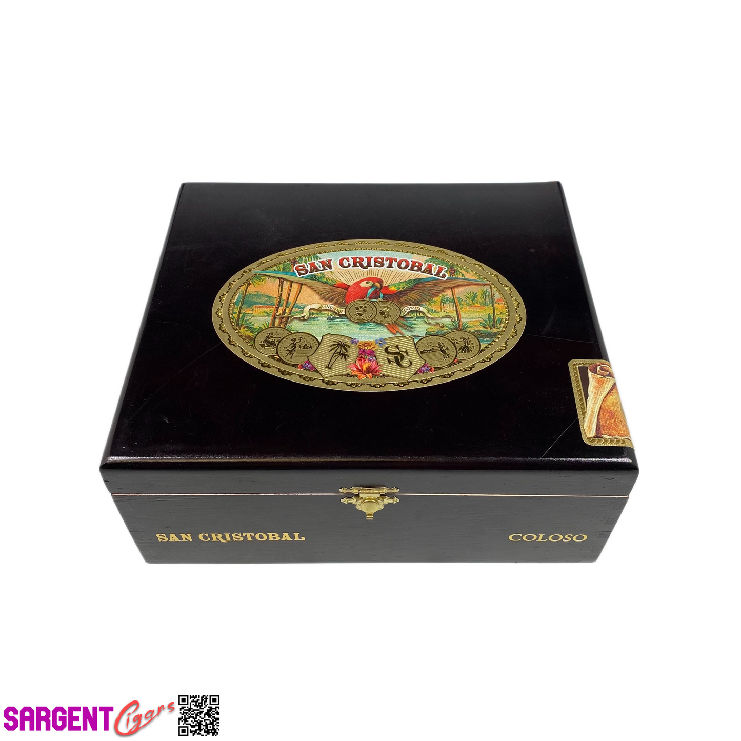San Cristobal Coloso Empty Wooden Cigar Box 8.5x7.75x3.5