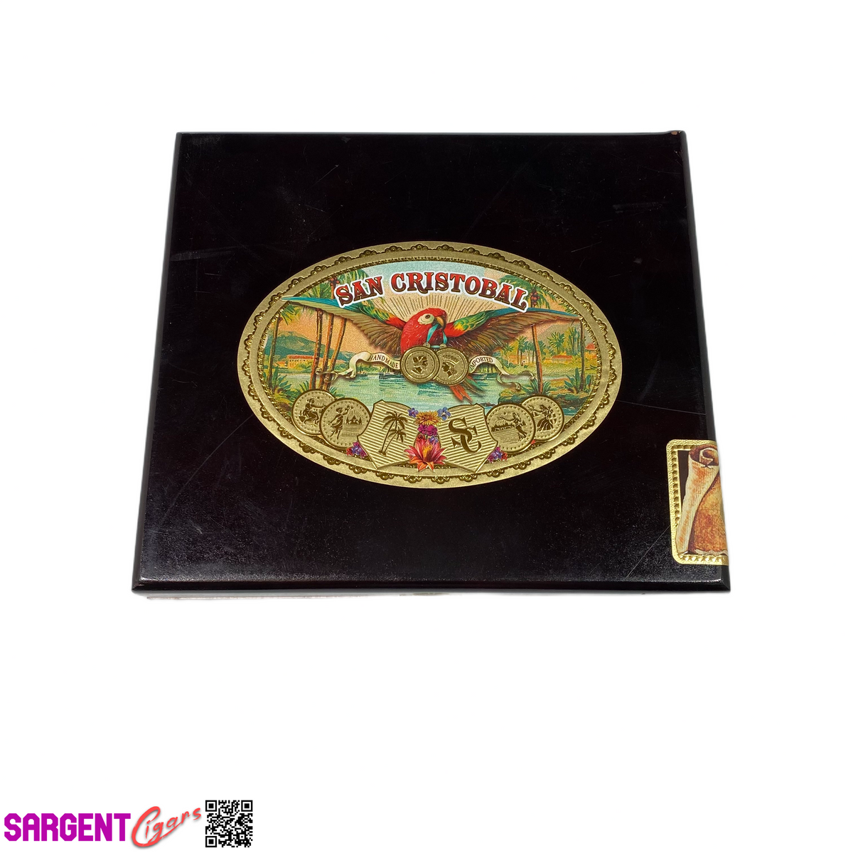 San Cristobal Coloso Empty Wooden Cigar Box 8.5x7.75x3.5