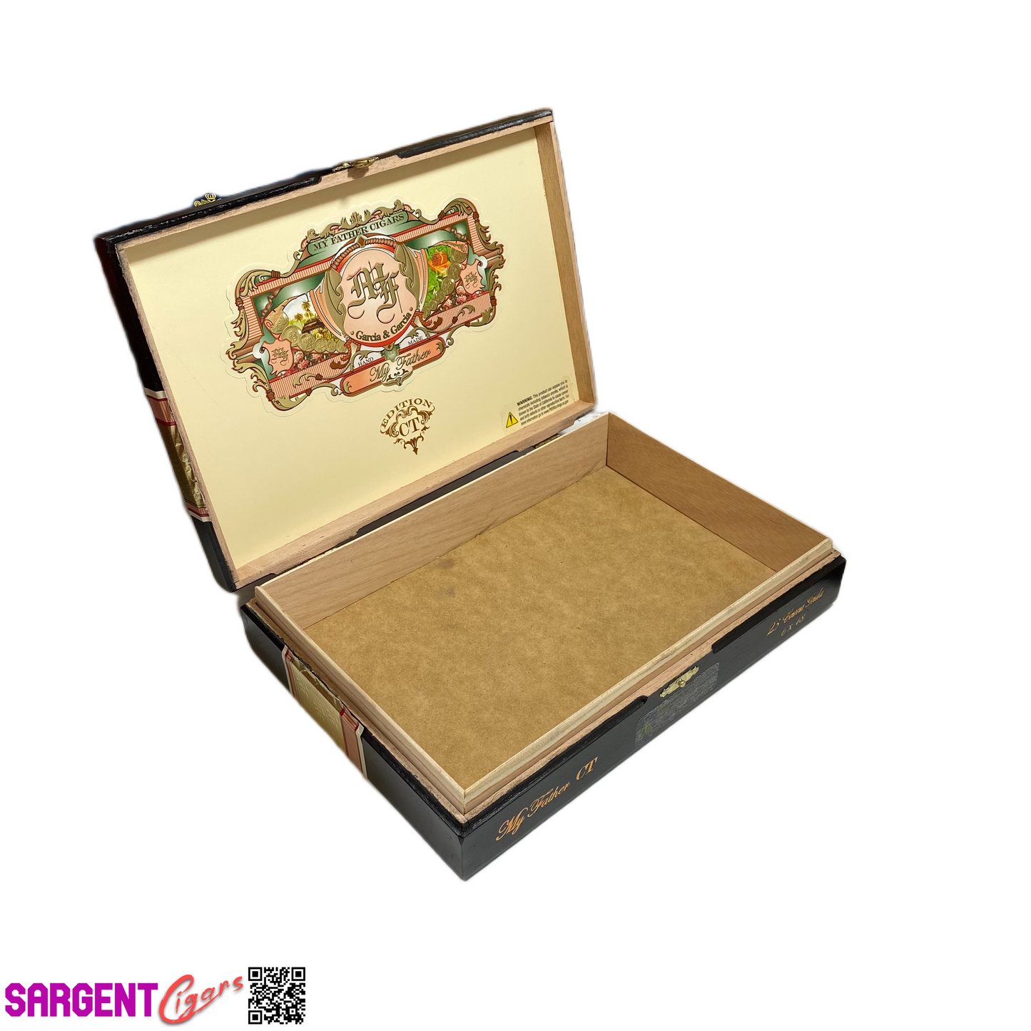 My Father Cigars Connecticut Corona Gorda Empty Wooden Cigar Box 9.75x7x2