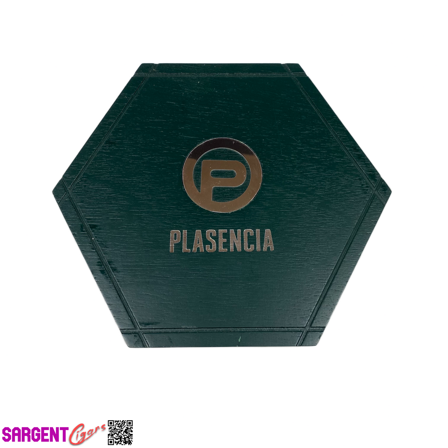 Plasencia Hexagon Empty Wooden Cigar Box 10x8.5x2.5 (1)