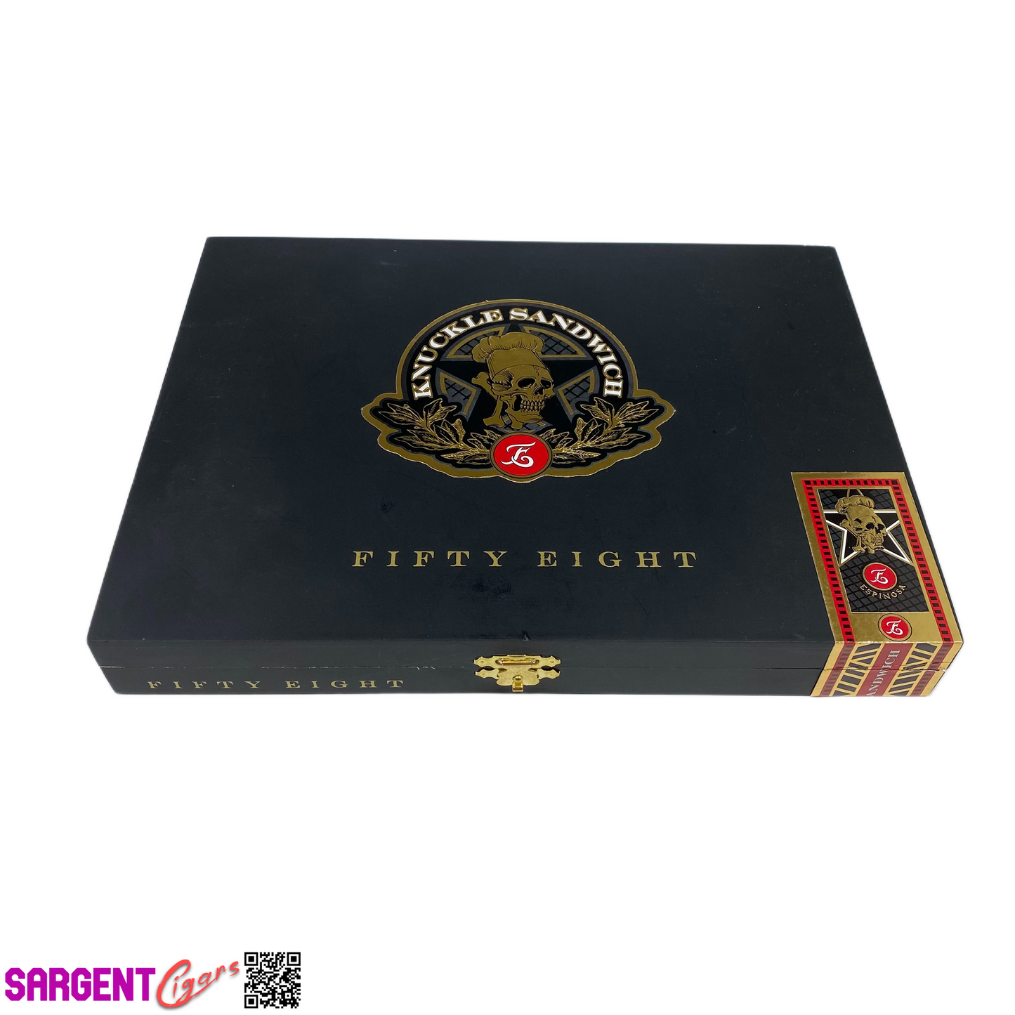Guy Fieri Knuckle Sandwich 58 Empty Wooden Cigar Box 10x7.5x1.25