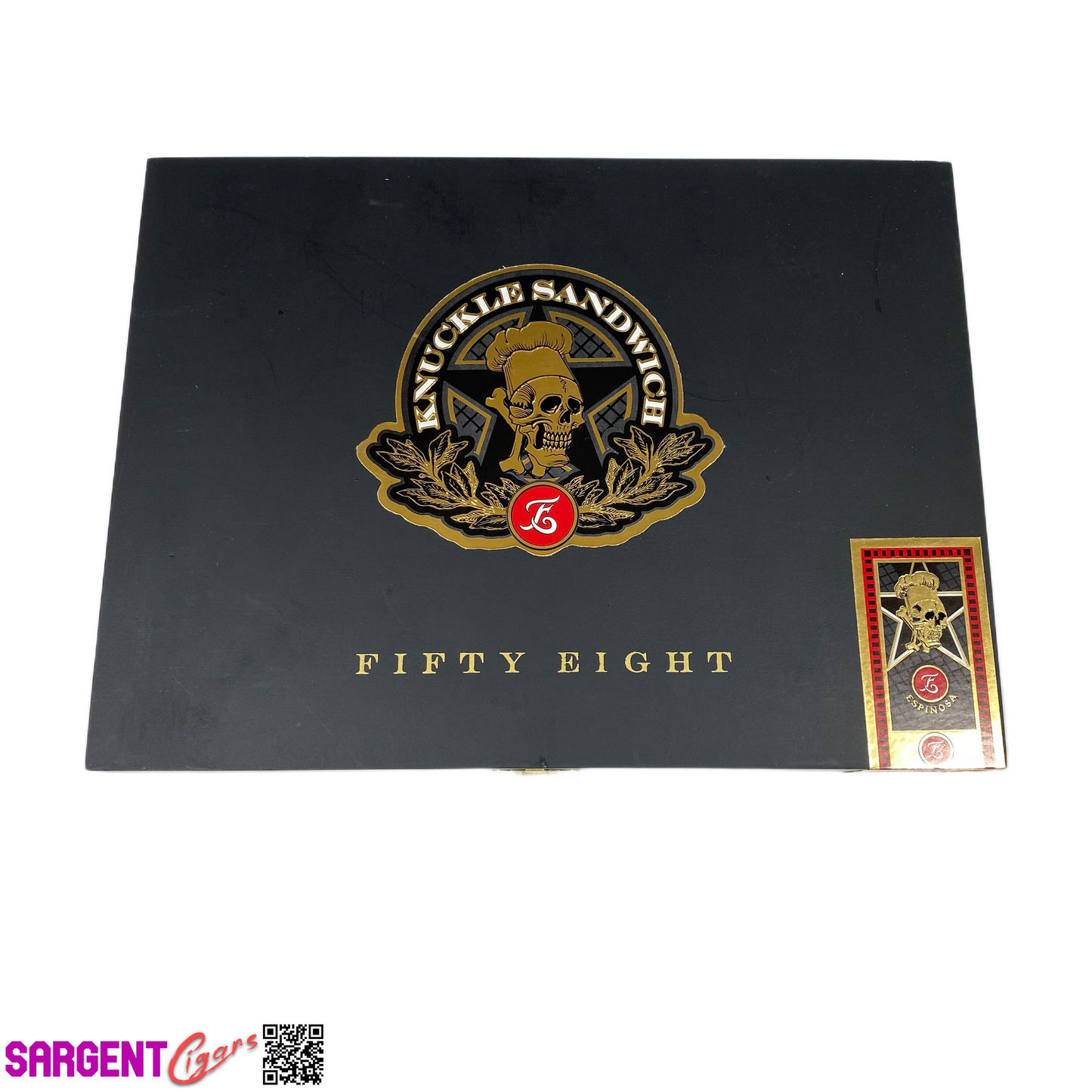 Guy Fieri Knuckle Sandwich 58 Empty Wooden Cigar Box 10x7.5x1.25