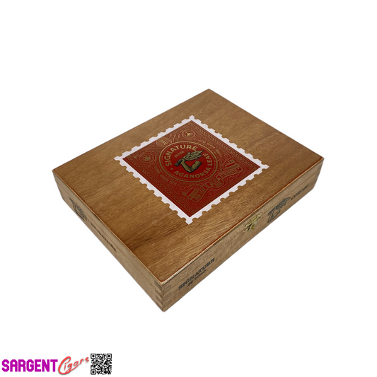 Aganorsa Leaf Signature Corojo Toro Empty Wooden Cigar Box 9x7.25x2