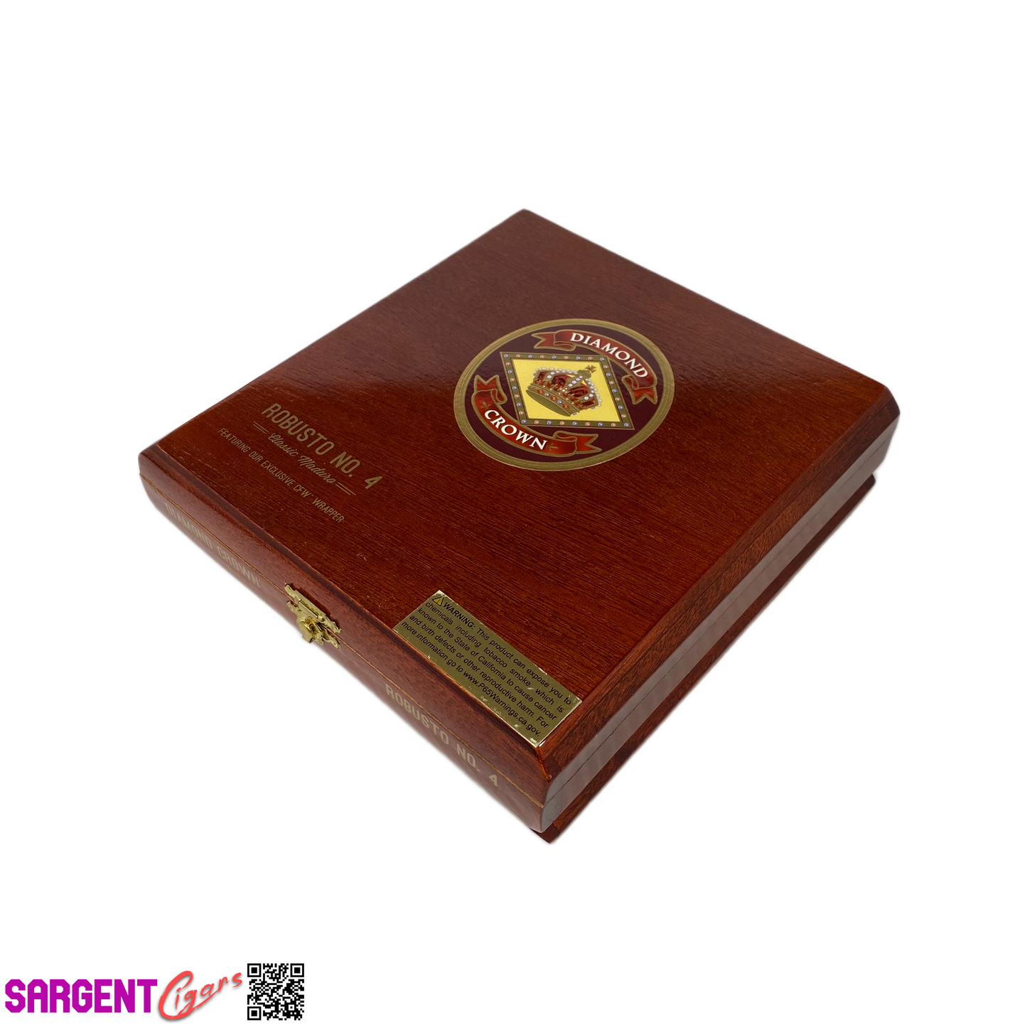Diamond Crown Robusto No4 Empty Wooden Cigar Box 7.5x7.75x2