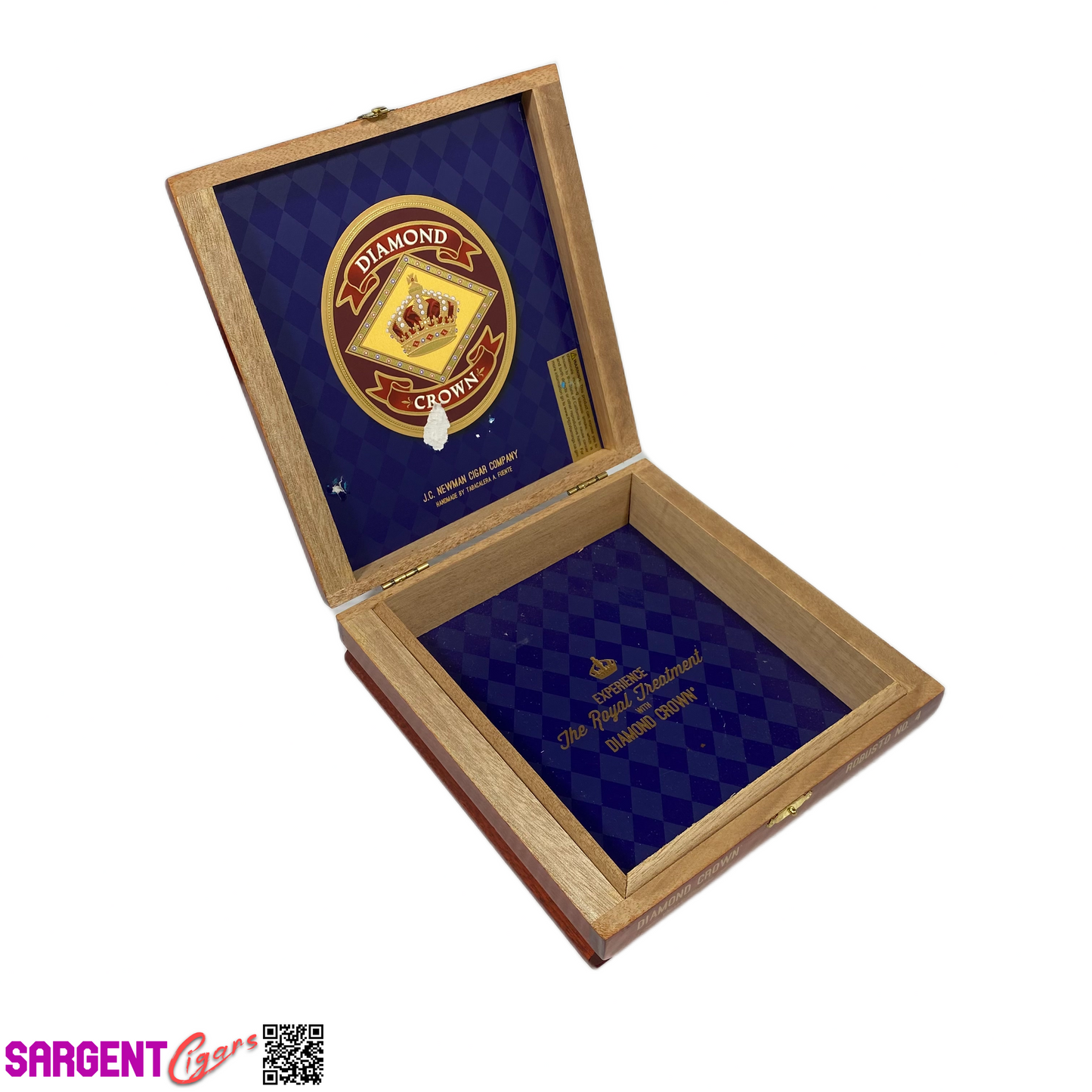 Diamond Crown Robusto No4 Empty Wooden Cigar Box 7.5x7.75x2