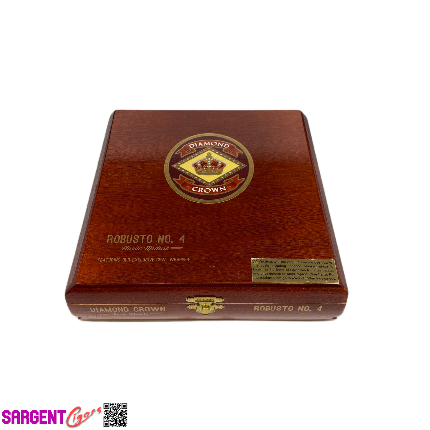 Diamond Crown Robusto No4 Empty Wooden Cigar Box 7.5x7.75x2