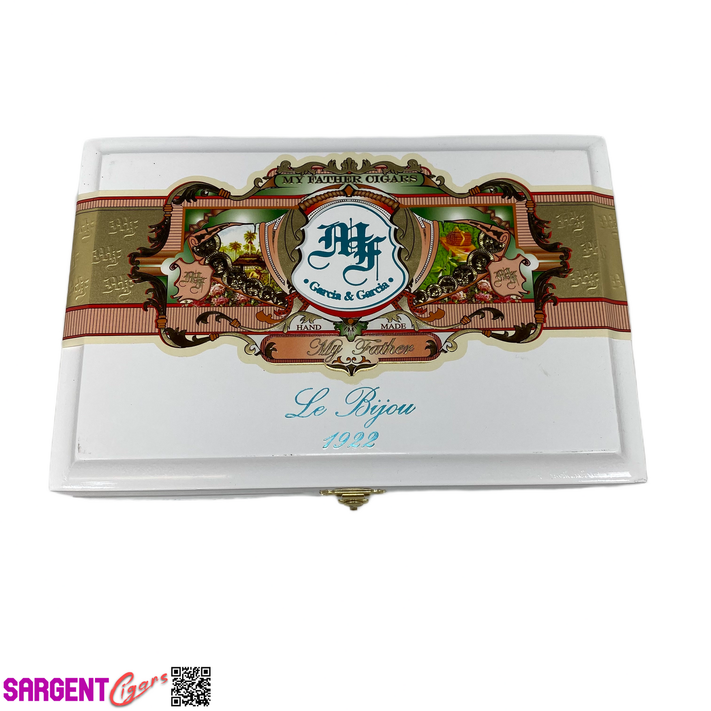 My Father Cigars Le Bijou 1922 Petite Robusto Empty Wooden Cigar Box 9x6x2.5 (1)