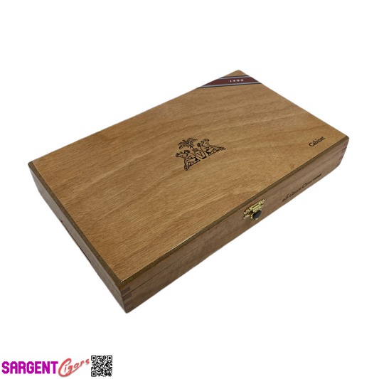 Warped Cigars 1492 Empty Wooden Cigar Box 11x6.5x1.75