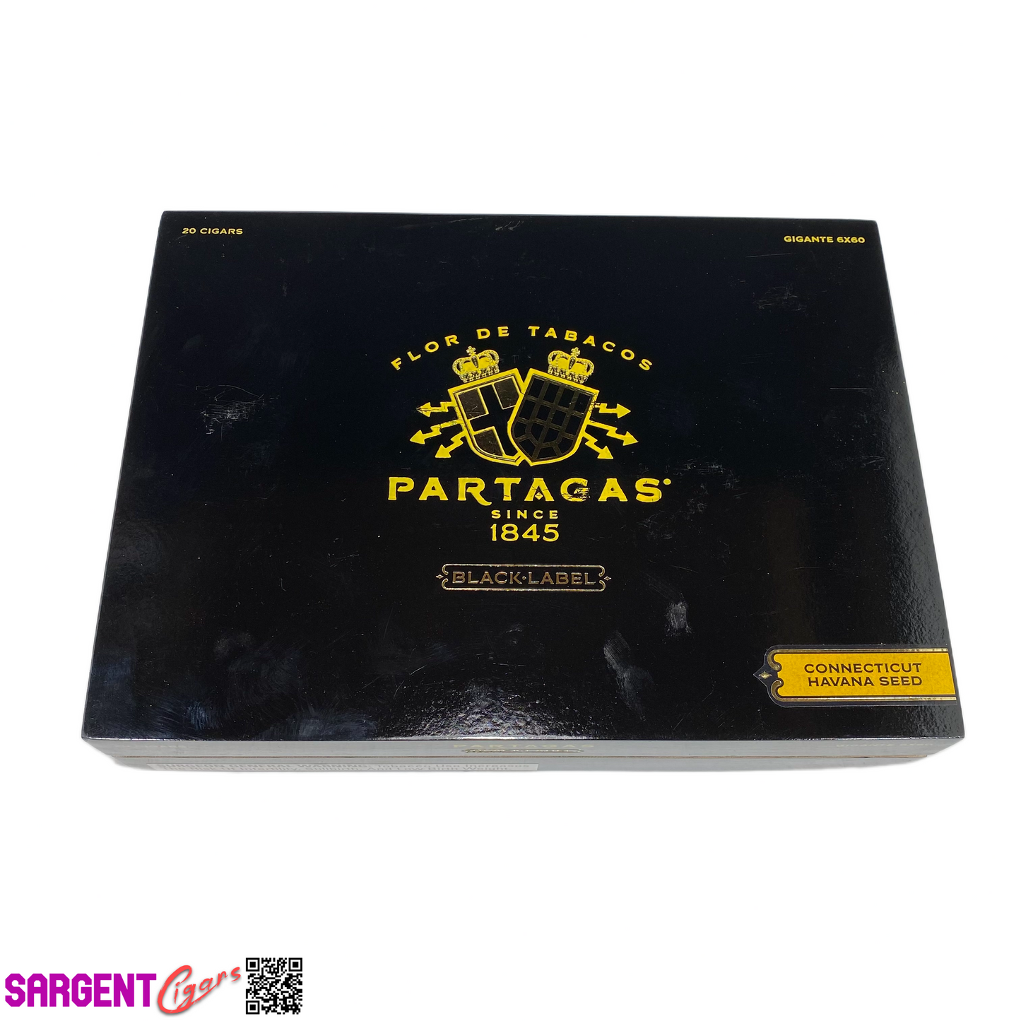 Partagas Black Label Gigante Empty Wooden Cigar Box 10.75x8x2.25