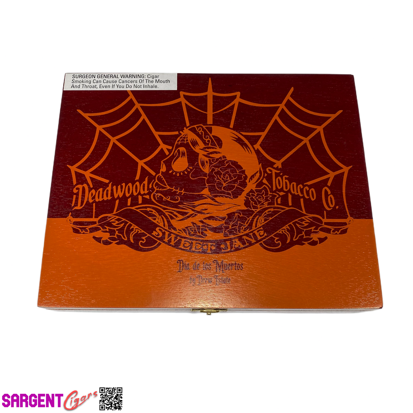 Deadwood Dia de los Muertos Empty Wooden Cigar Box 9.25x7.25x1.75 (1)