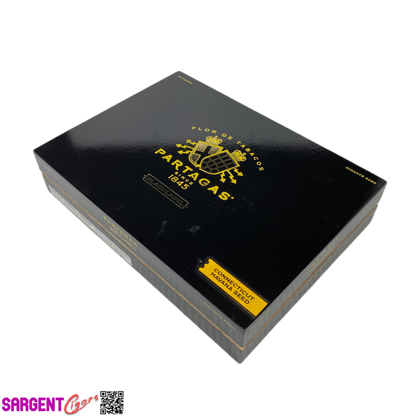 Partagas Black Label Gigante Empty Wooden Cigar Box 10.75x8x2.25