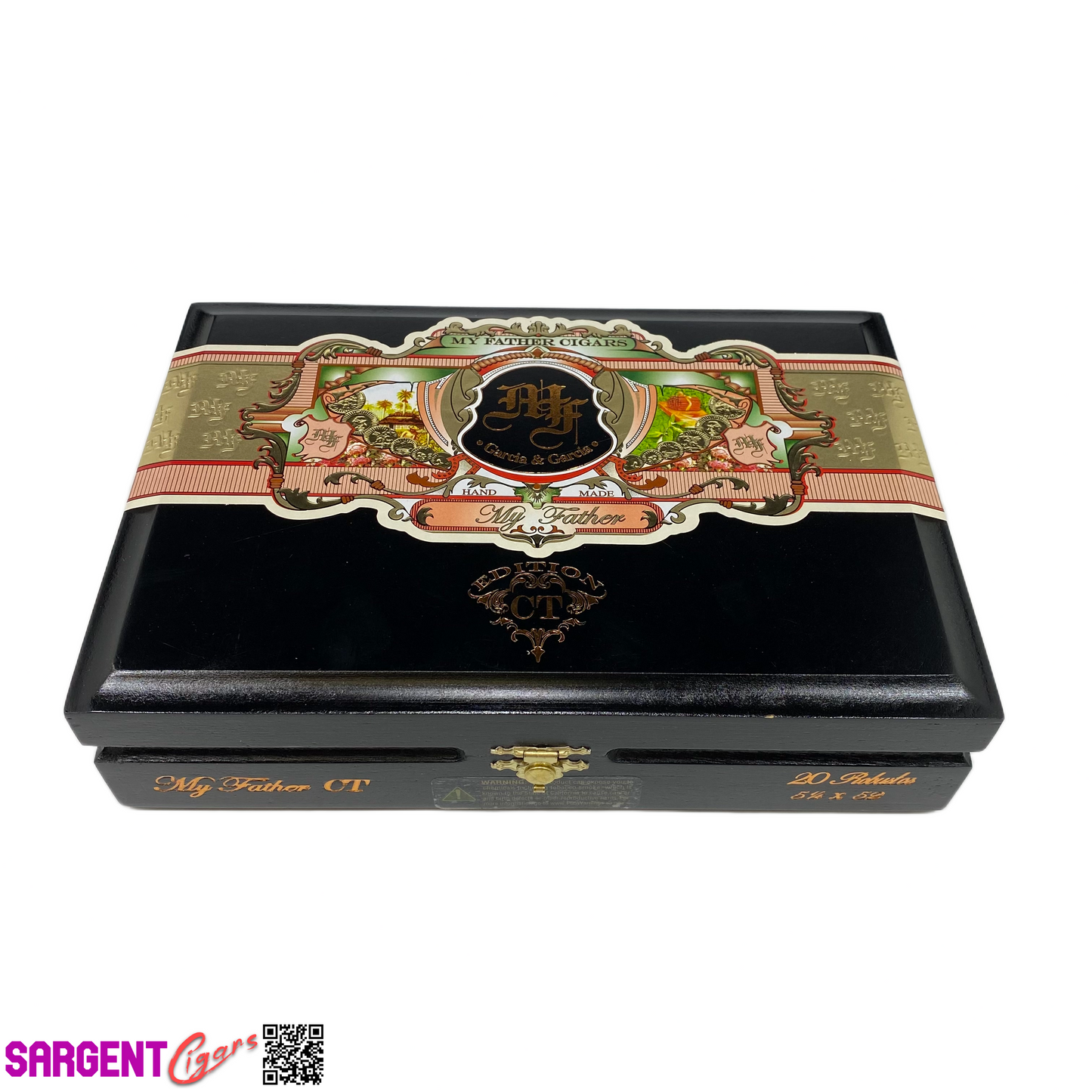 My Father Connecticut Robusto Empty Wooden Cigar Box 9x6.25x2.25 (1)