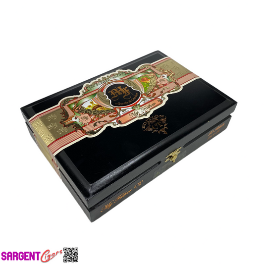My Father Connecticut Robusto Empty Wooden Cigar Box 9x6.25x2.25 (1)