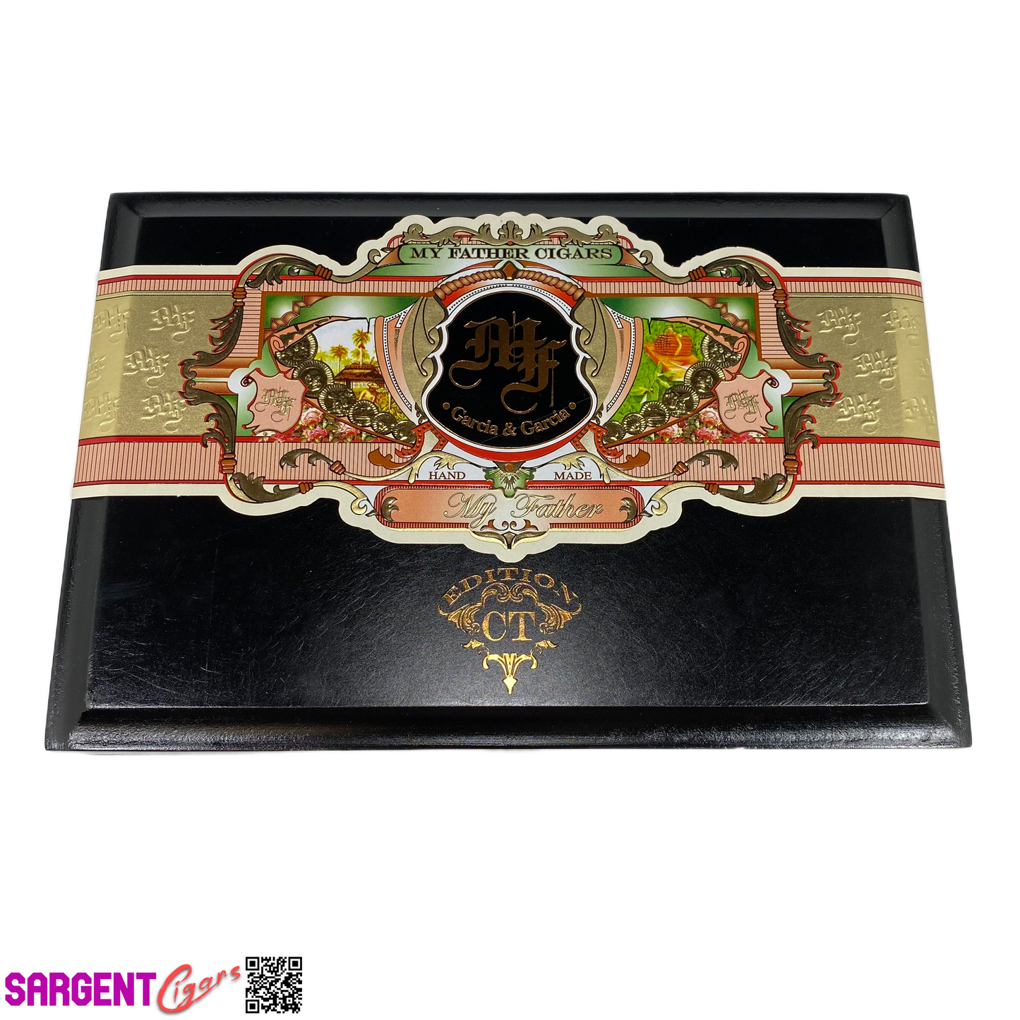 My Father Connecticut Robusto Empty Wooden Cigar Box 9x6.25x2.25 (1)