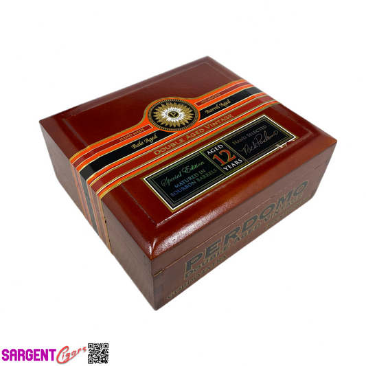 Perdomo Double Aged Vintage Connecticut Gordo Empty Wooden Cigar Box 8.5x7.5x3.5
