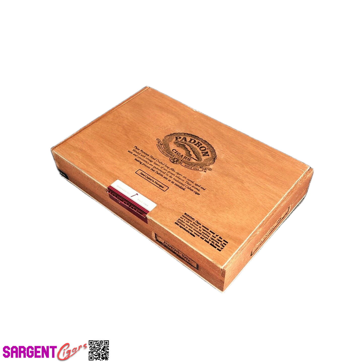 Padron 4000 Empty Wooden Cigar Box 11x7x2