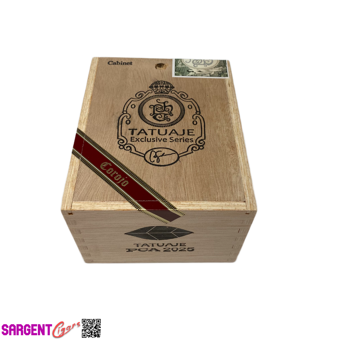 Tatuaje Exclusive Series PCA 2025 Empty Wooden Cigar Box 5x6.5x3.25
