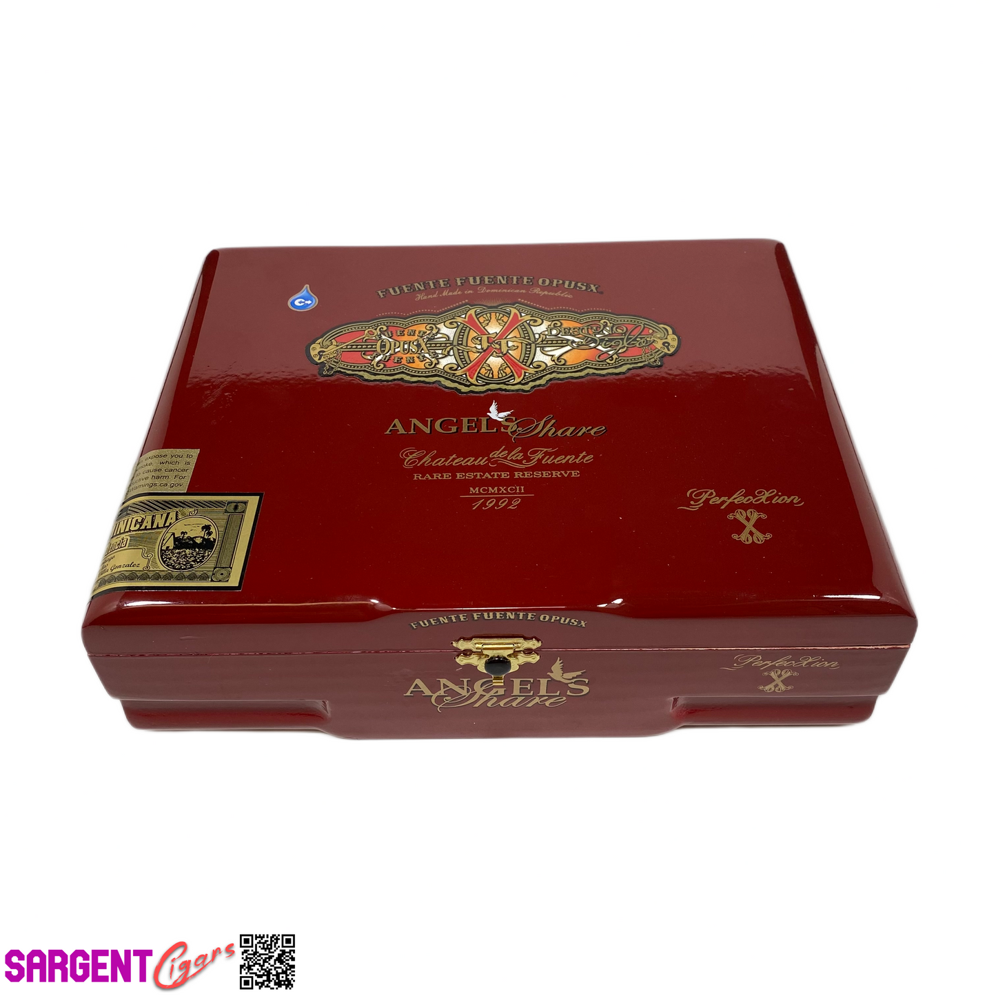 Arturo Fuente Opus X Angel Share Perfection Empty Wooden Cigar Box 9.5x7.5x2.75