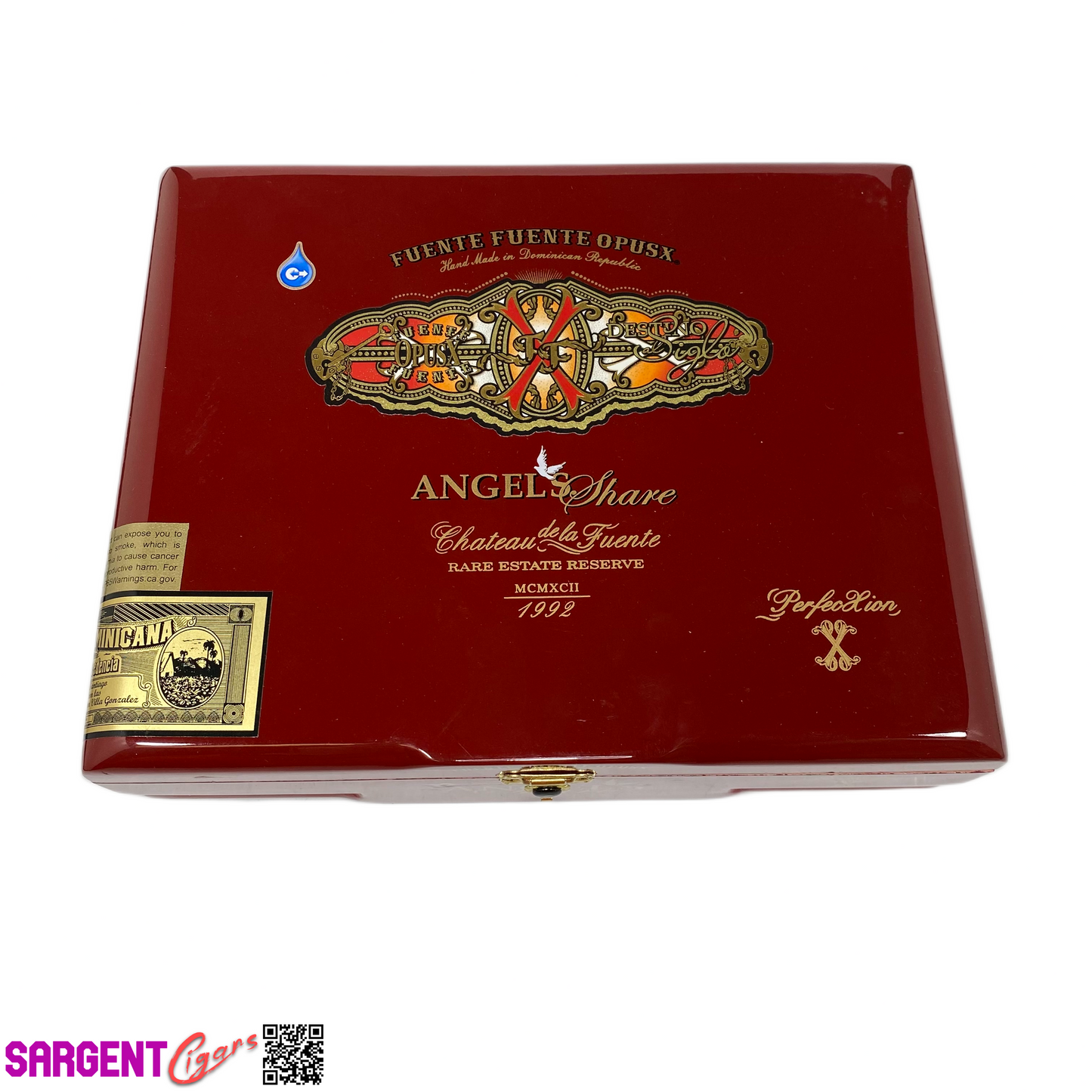 Arturo Fuente Opus X Angel Share Perfection Empty Wooden Cigar Box 9.5x7.5x2.75