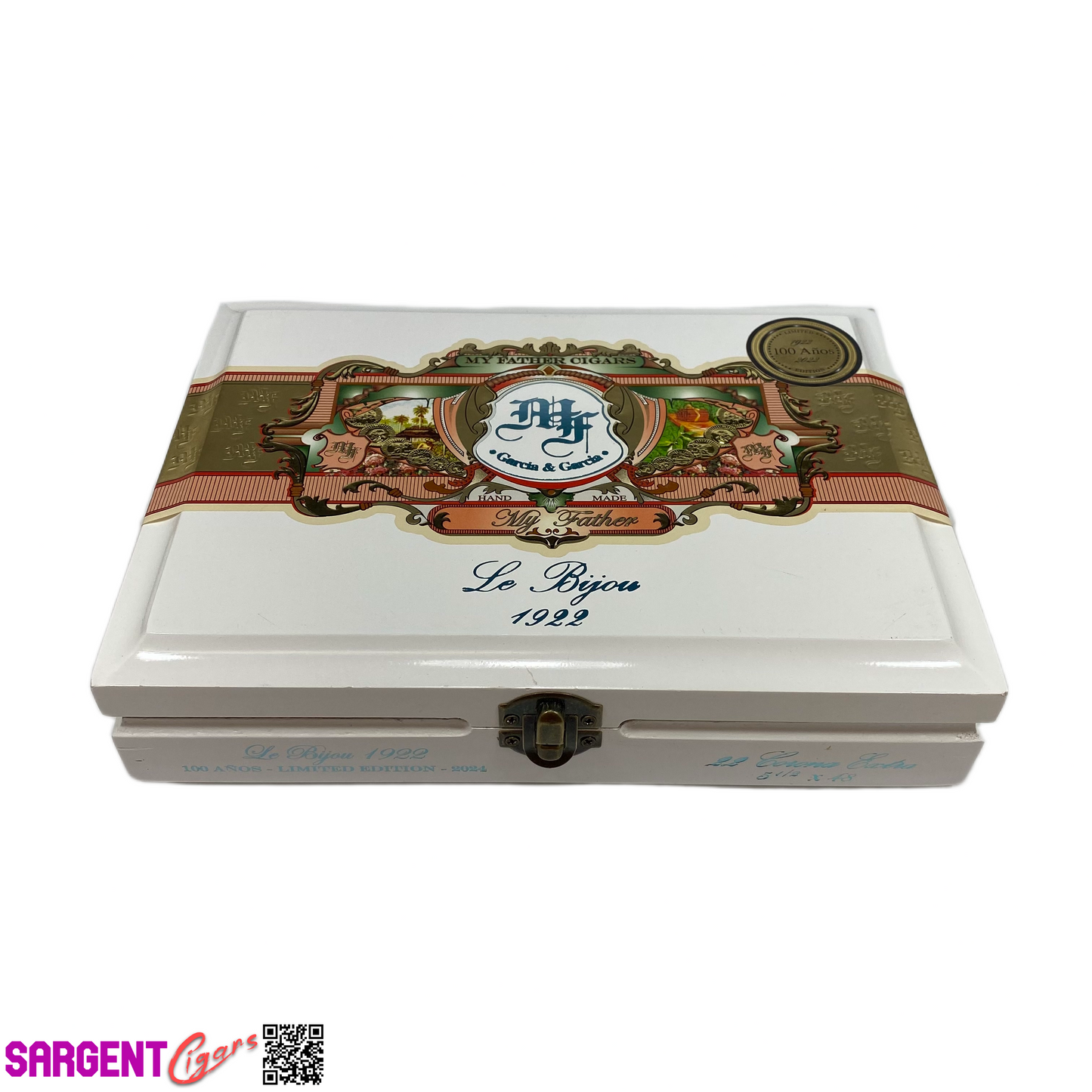 My Father Cigars Le Bijou 1922 Corona Extra Empty Wooden Cigar Box 9.25x6.75x2