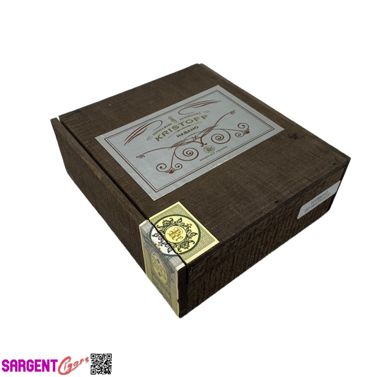 Kristoff Hab Matator Empty Wooden Cigar Box 7.75x8.75x3