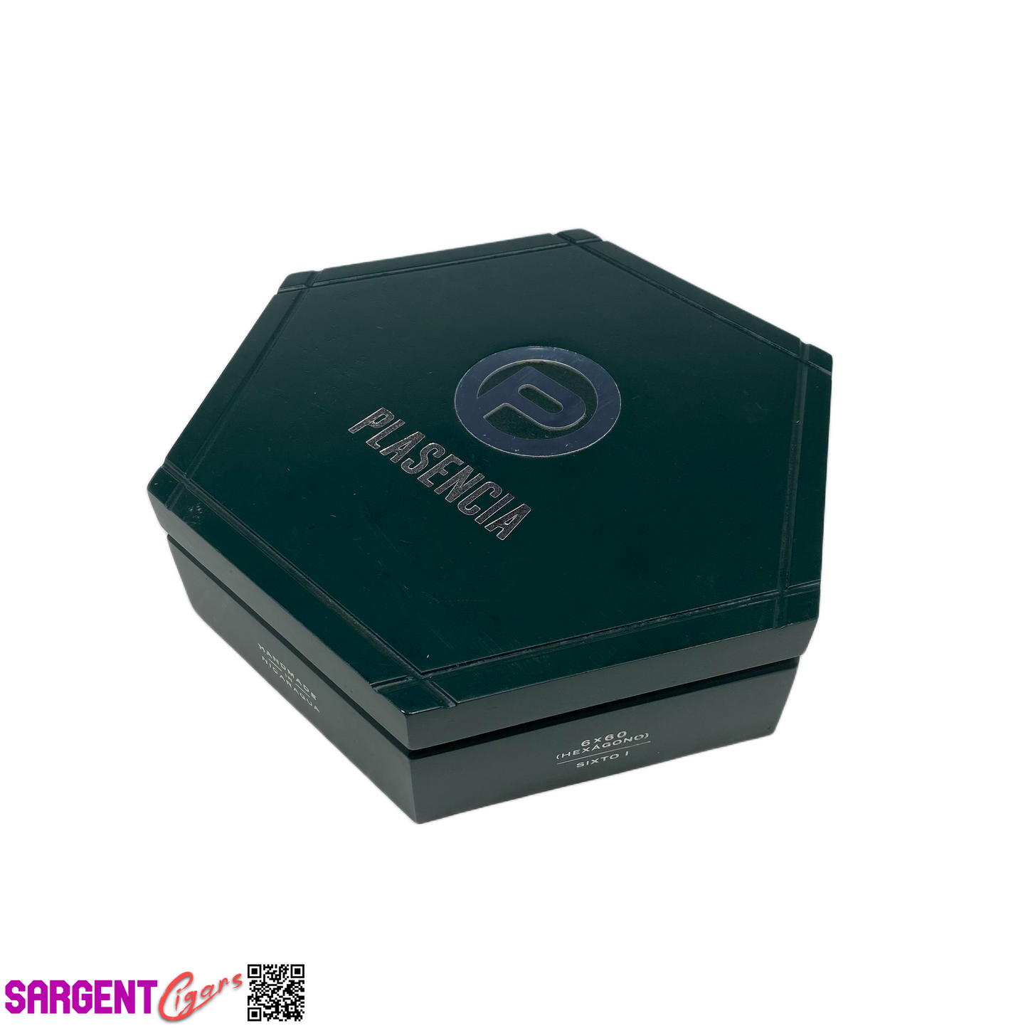 Plasencia Hexagon Empty Wooden Cigar Box 10x8.5x2.5 (2)