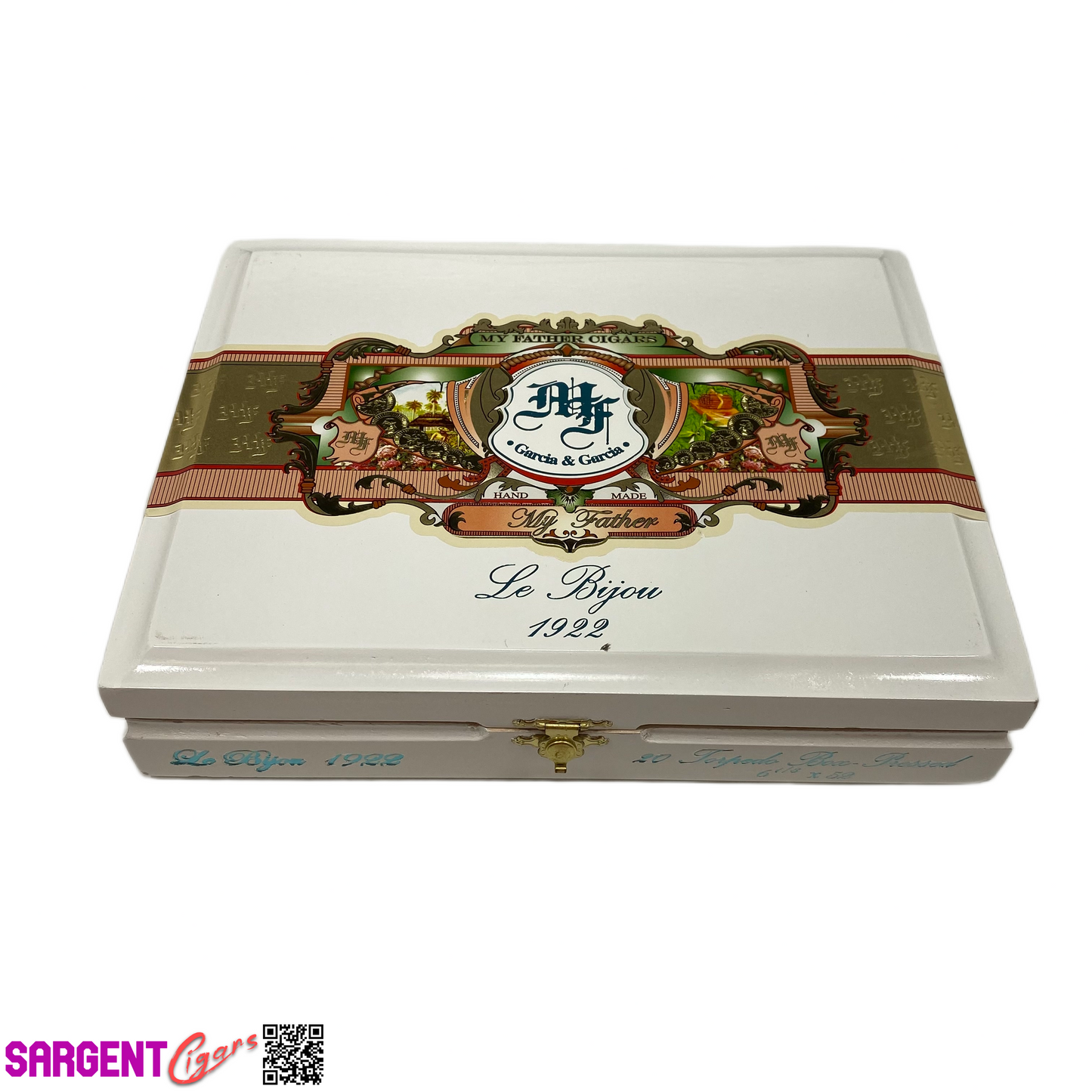 My Father Cigars Le Bijou 1922 Torpedo Empty Wooden Cigar Box 9.25x7x2 (1)
