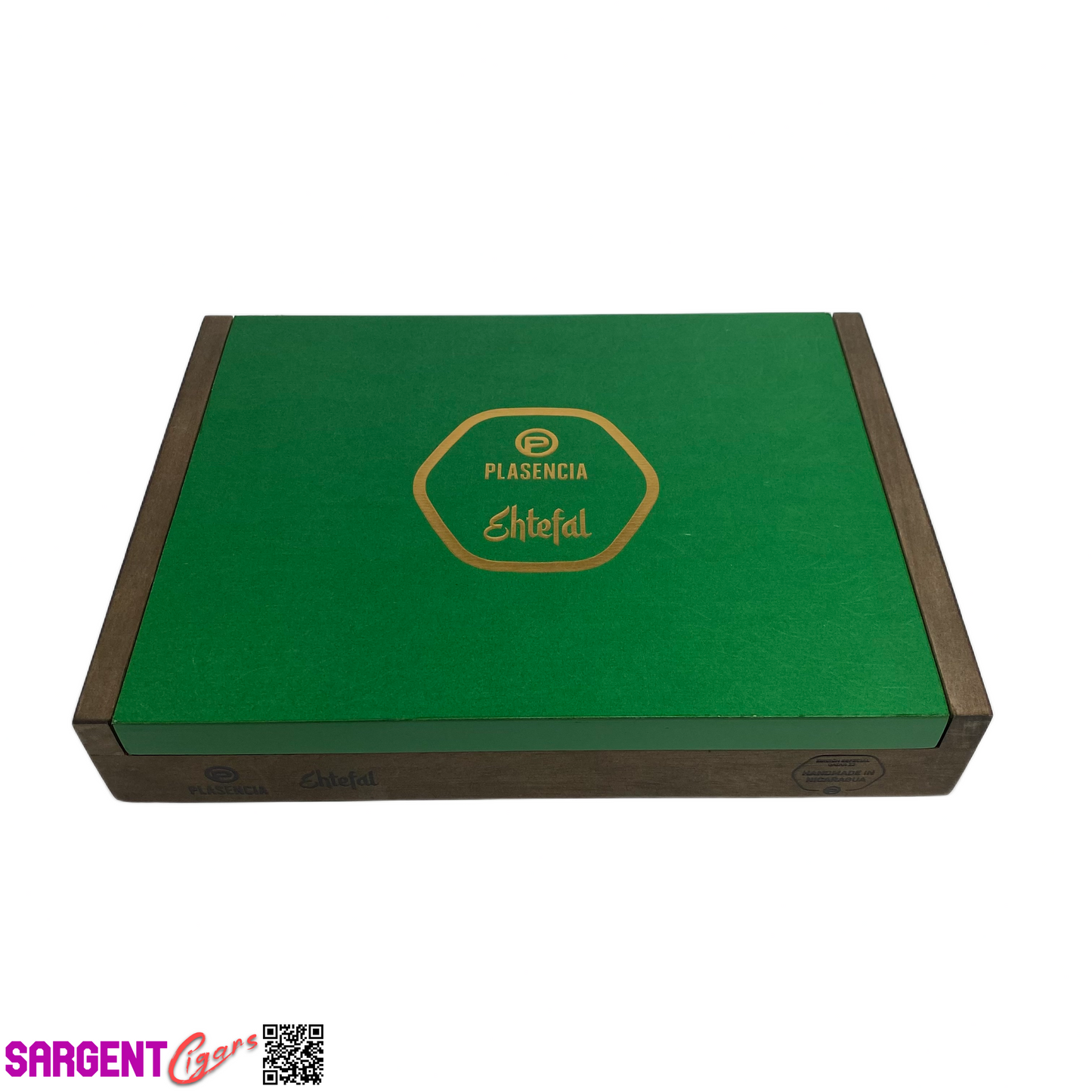 Plasencia Ehtefal Empty Wooden Cigar Box 10.5x8x2