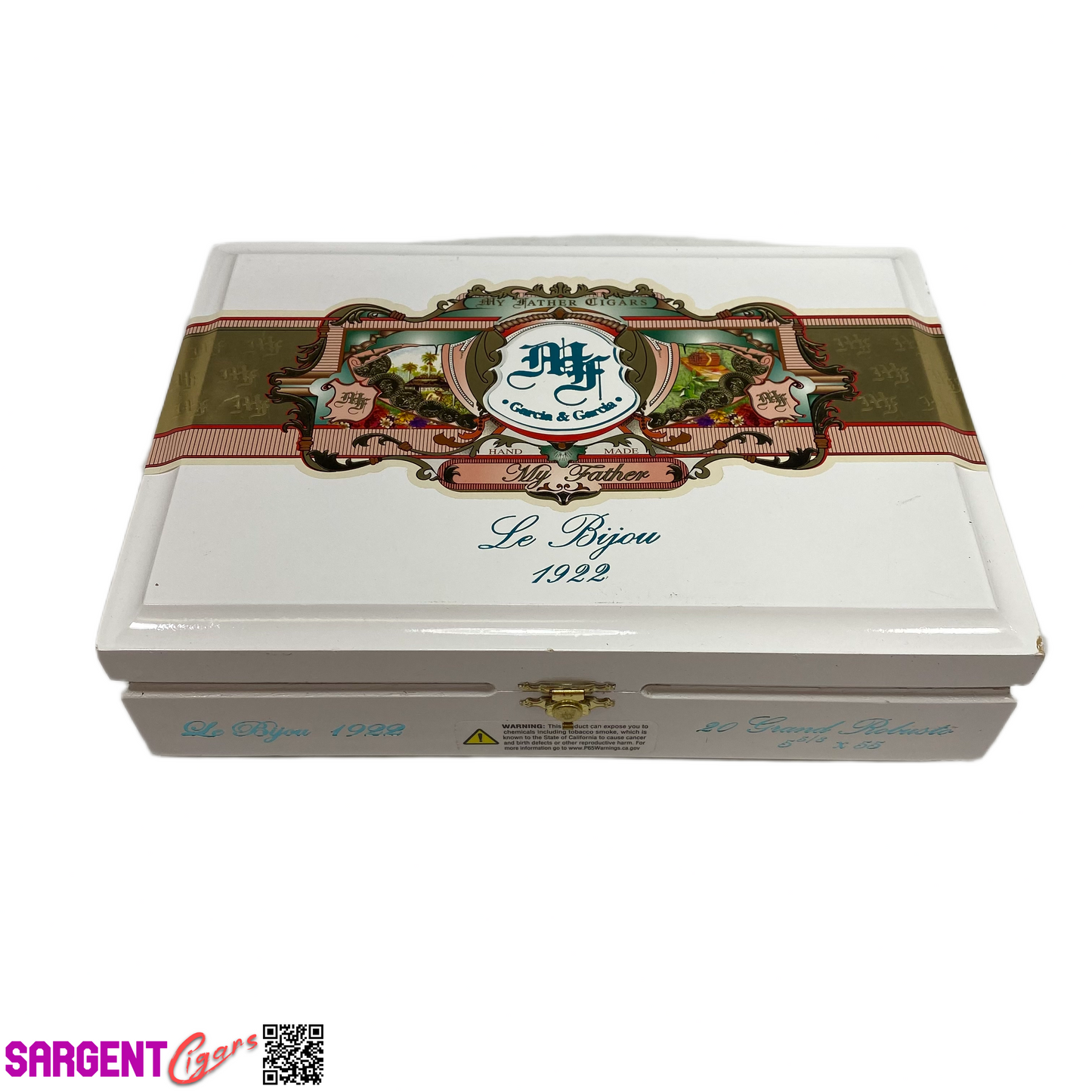 My Father Cigars Le Bijou 1922 Grand Robusto Empty Wooden Cigar Box 9.5x6.5x2.5 (1)