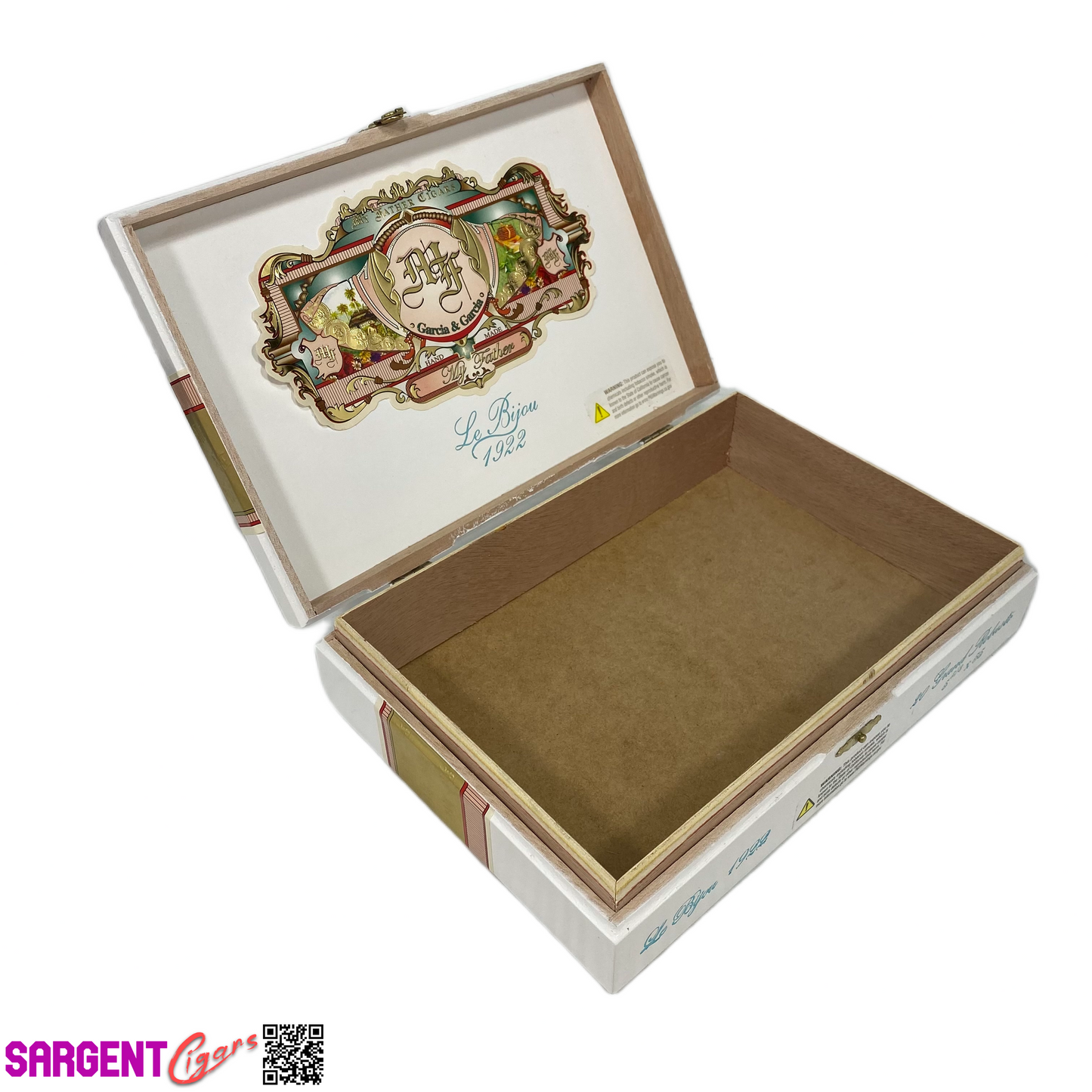 My Father Cigars Le Bijou 1922 Grand Robusto Empty Wooden Cigar Box 9.5x6.5x2.5 (1)
