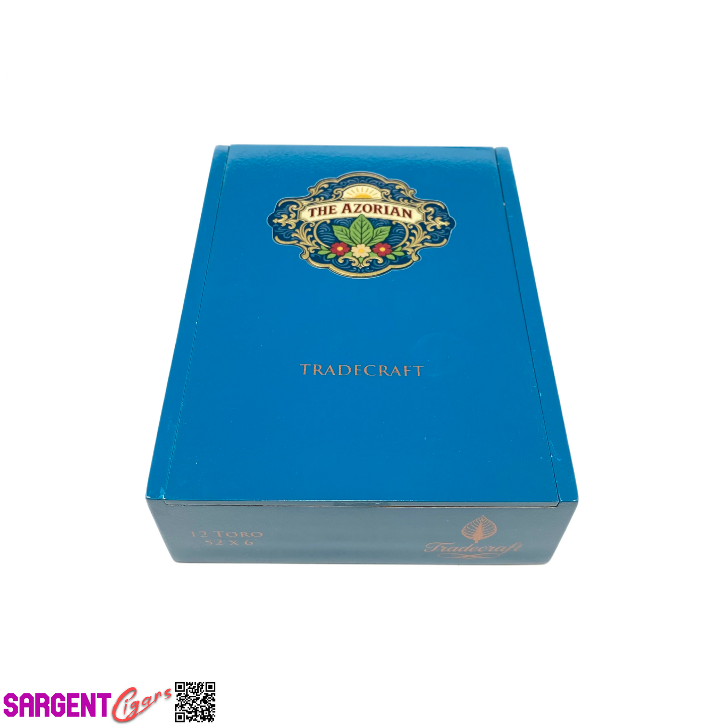 Tradecraft The Azorian Toro Empty Wooden Cigar Box 5.25x7x2
