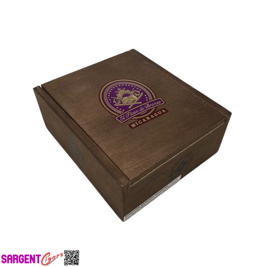 El Titan De Bronze Nicaragua Corona Empty Wooden Cigar Box 6.25x7.25x2.75