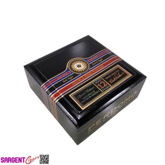 Perdomo Double Aged Vintage Maduro Churchill Empty Wooden Cigar Box 8x8x3.5