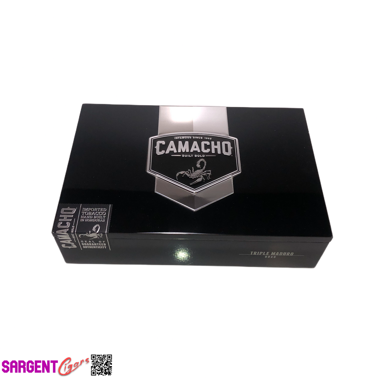 Camacho Triple Maduro Gordo Empty Wooden Cigar Box 10.25x7x2.5